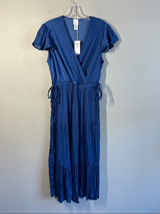 Joie Dresses & Skirts - NWT Joie Blue Lapis Maxi Dress Size M Fax Wrap Tiered